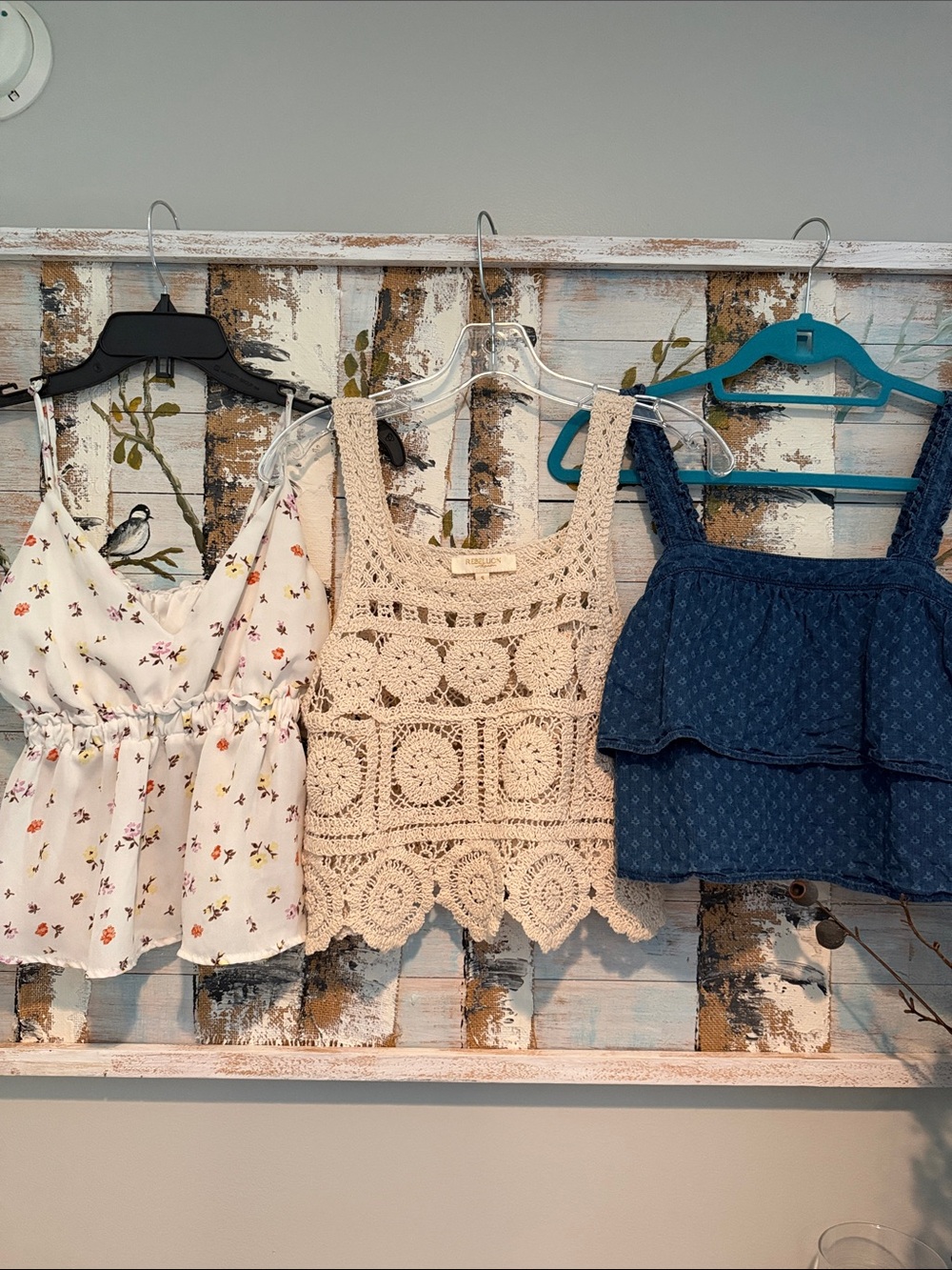 Rebellion Cream Crochet Camisole Tank Bundle - Picture 1 of 12